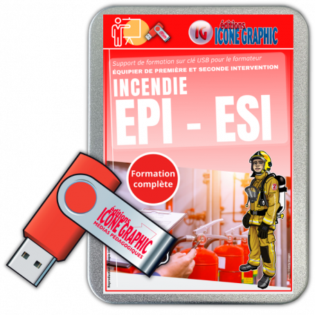La clé USB formateur incendie - formation lutte contre le feu LCF1/2