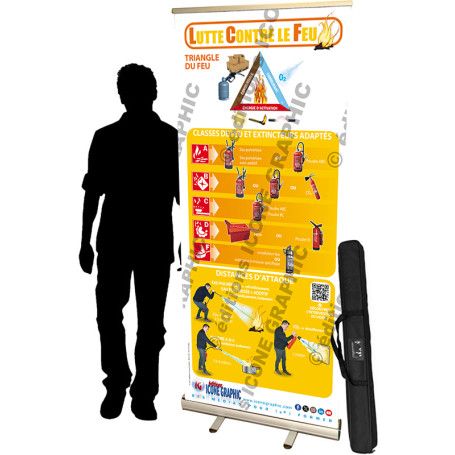 LE TOTEM PEDAGOGIQUE INCENDIE - LUTTE CONTRE LE FEU - EXTINCTEUR