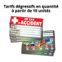 Carte alerte en cas d'accident à avoir sur soi