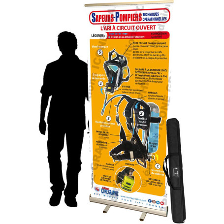 LE TOTEM PEDAGOGIQUE SAPEURS-POMPIERS : APPAREILS RESPIRATOIRES ISOLANTS - A.R.I.